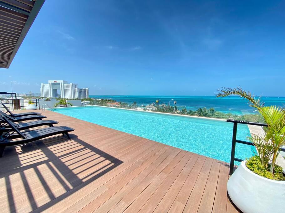 Apartamento Panoramic Penthouse Cancún Exterior foto